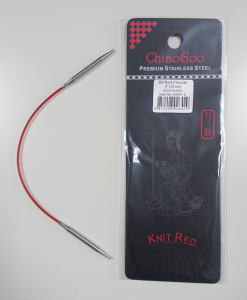 Спицы металлические круговые knit red 23см 4мм