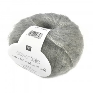 Пряжа Rico Essentials Super Kid Mohair Silk 030 пепельный