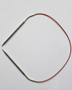 Спицы металлические круговые knit red 60см 4,5мм