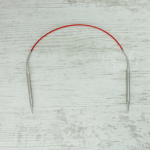 Спицы металлические круговые knit red 40см 6мм