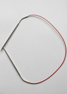 Спицы металлические круговые knit red 60см 2,5мм