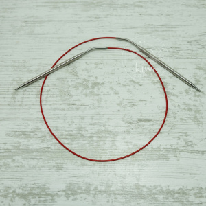 Спицы металлические круговые knit red 80см 6мм