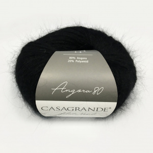Пряжа Casagrande Angora 80 - черный