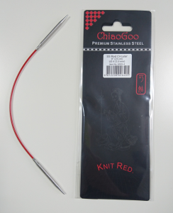 Спицы металлические круговые knit red 23см 3,5мм